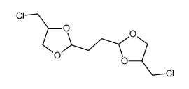 4-(chloromethyl)-2-[2-[4-(chloromethyl)-1,3-dioxolan-2-yl]ethyl]-1,3-dioxolane结构式