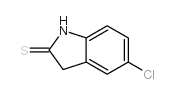 5-氯-1,3-二氢吲哚-2-硫酮结构式