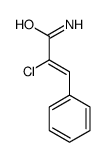 2-chloro-3-phenylprop-2-enamide结构式