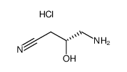 (R)-4-amino-3-hydroxybutanenitrile hydrochloride Structure
