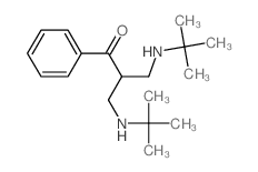 1-phenyl-3-(tert-butylamino)-2-[(tert-butylamino)methyl]propan-1-one结构式