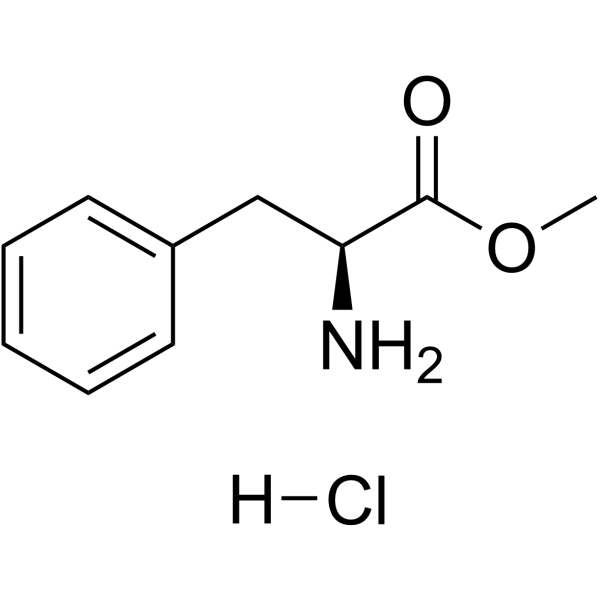L-苯丙氨酸甲酯盐酸盐结构式