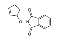 2-cyclopent-2-en-1-yloxyisoindole-1,3-dione结构式
