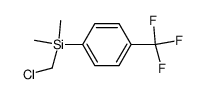 Chloromethyl-dimethyl-(4-trifluoromethyl-phenyl)-silane Structure
