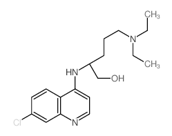 1-Pentanol,2-[(7-chloro-4-quinolinyl)amino]-5-(diethylamino)-, (R)- (9CI) structure