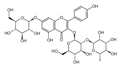 Kaempferol 3-O-neohesperidoside 7-O-glucoside Structure