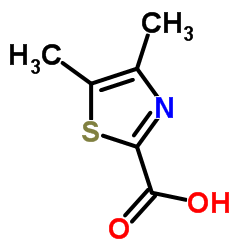 4,5-二甲基噻唑-2-甲酸结构式