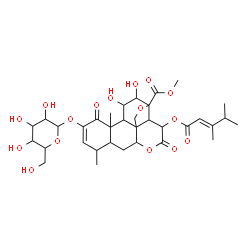 鸦胆子苷P结构式