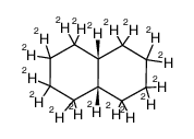 cis-[D18]decalin结构式