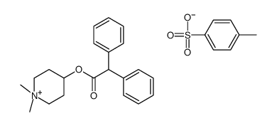 (1,1-dimethylpiperidin-1-ium-4-yl) 2,2-diphenylacetate,4-methylbenzenesulfonate Structure