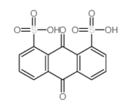 1,8-Anthracenedisulfonicacid, 9,10-dihydro-9,10-dioxo- Structure