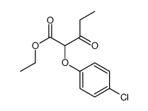 ethyl 2-(4-chlorophenoxy)-3-oxopentanoate结构式