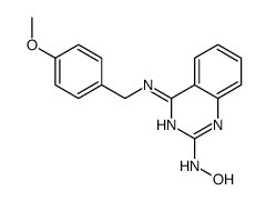 N-[4-[(4-methoxyphenyl)methylamino]quinazolin-2-yl]hydroxylamine结构式