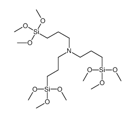 3-trimethoxysilyl-N,N-bis(3-trimethoxysilylpropyl)propan-1-amine Structure