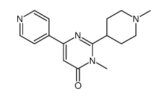 3-甲基-2-(1-甲基哌啶-4-基)-6-(吡啶-4-基)嘧啶-4(3H)-酮结构式