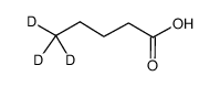 pentanoic-5,5,5-d3 acid Structure