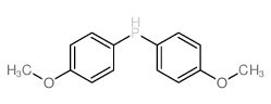Bis(4-methoxyphenyl)phosphine Structure