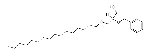 (R)-2-benzyloxy-3-hexadecyloxy-propan-1-ol结构式