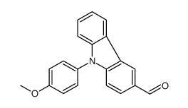 9-(4-Methoxyphenyl)-9H-carbazole-3-carbaldehyde结构式