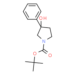 1-BOC-3-PHENYL-3-HYDROXYPYRROLIDINE Structure