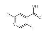 2,5-二氟吡啶-4-羧酸结构式