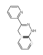 Hydrazinecarbodithioicacid, 2-[2-phenyl-1-(2-pyridinyl)ethylidene]-, methyl ester结构式