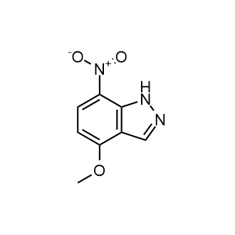 4-甲氧基-7-硝基-1H-吲唑结构式