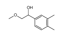 1-(3,4-dimethyl-phenyl)-2-methoxy-ethanol结构式