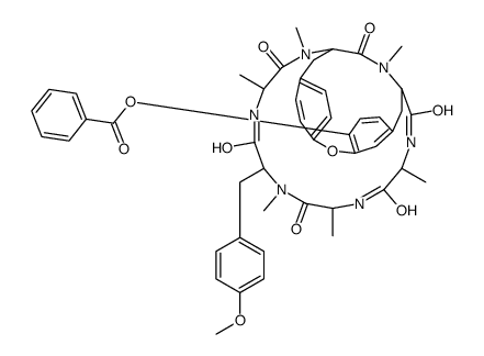 5-(N-Methyl-L-tyrosine)bouvardin benzoate hydrate Structure