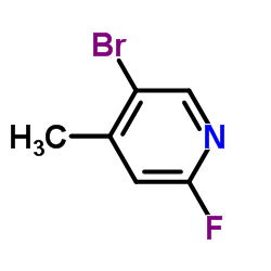 2-氟-4-甲基-5-溴吡啶结构式