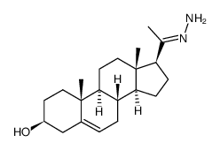 3β-hydroxypregn-5-en-20-one hydrazone结构式