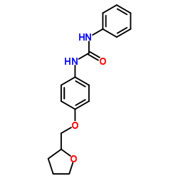 1-Phenyl-3-[4-(tetrahydro-2-furanylmethoxy)phenyl]urea结构式
