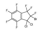 2-bromo-1,1-dichloro-2,3,3,4,5,6,7-heptafluoroindene结构式