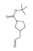 3-(2-氧代乙基)-1-吡咯烷羧酸-1,1-二甲基乙酯结构式
