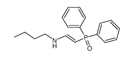 Butyl-[(E)-2-(diphenyl-phosphinoyl)-vinyl]-amine结构式