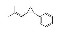 cis-2-phenyl-1-(2-methyl-1-propenyl)cyclopropane Structure