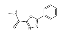 N-methyl-5-phenyl-1,3,4-oxadiazole-2-carbothioamide结构式