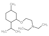 N,N-diethyl-2-(5-methyl-2-propan-2-yl-cyclohexyl)oxy-ethanamine Structure