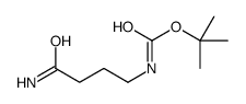 tert-butyl N-(4-amino-4-oxobutyl)carbamate Structure