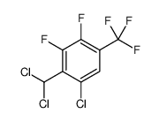 Benzene, 1-chloro-2-(dichloromethyl)-3,4-difluoro-5-(trifluoromethyl) Structure