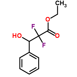 2,2-二氟-3-羟基-3-苯基丙酸乙酯结构式