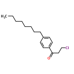 3-Chloro-1-(4-octylphenyl)-1-propanone Structure