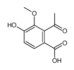 2-acetyl-4-hydroxy-3-methoxybenzoic acid Structure