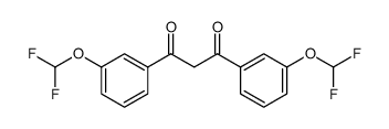 1,3-bis[3-(difluoromethoxy)phenyl]propane-1,3-dione结构式