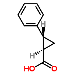 反式-2-苯基环丙烷-羧酸结构式