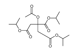 tris(1-methylethyl) 2-(acetyloxy)propane-1,2,3-tricarboxylate结构式