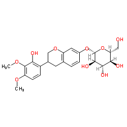 黄芪异黄烷苷结构式