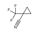 1-(trifluoromethyl)cyclopropane-1-carbonitrile结构式