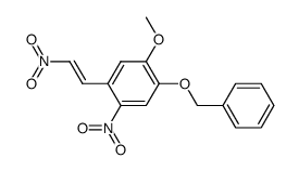 1-benzyloxy-2-methoxy-5-nitro-4-(2-nitrovinyl)benzene结构式