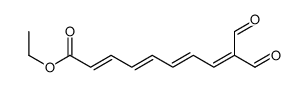 ethyl 9-formyl-10-oxodeca-2,4,6,8-tetraenoate结构式